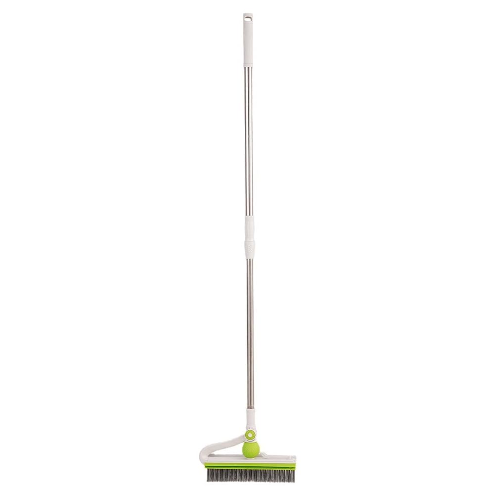UDSKNV[KSL Long Handle Floor Scrub Brush with Stiff Bristles Scrubber for Cleaning Bathroom, Patio, Pool, Kitchen Wall