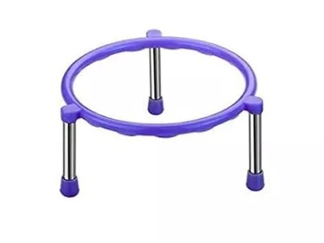 AFFODYL Plant Stand with Plastic Top and Stainless Steel Legs, for Pots, Matka and Planters (Multicolor) Pack of 1, Assembly Required (B0D33HKMWB) Amazon Price History, Amazon Price Tracker