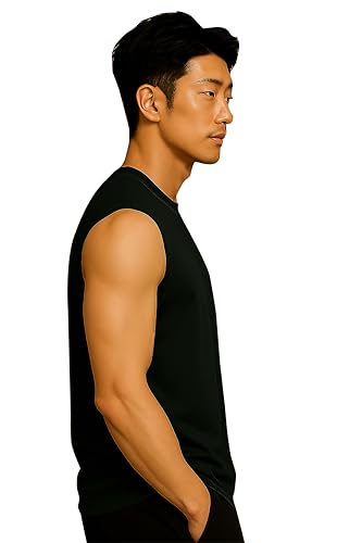 Image of JUGULAR Tank Tops Sleeveless T-Shirt for Men Gym Wear Vest Solid Stylish Round Neck Running for Sports Workout Fitness & Casual or Beach Wear