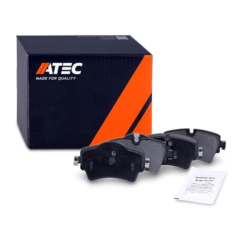 ATEC Germany Juego de pastillas de freno eje delantero, pastillas de freno delanteras, 4 piezas, compatible con BMW Serie 2 Active Tourer (F45), 2 Gran Tourer (F46), X2 (F39), MINI
