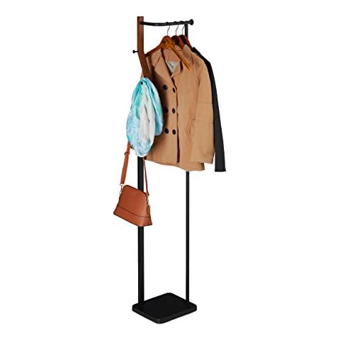 Relaxdays Modern Coat Stand with Hooks Cover