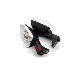 HHRDYY Clignotants Moto 21/36 Mm pour BMW F800ST, F800R, F800S, G650GS, Sertao, K1200R, C600 Sport, F800GT Clignotant Indicateur(Clair,36 mm)