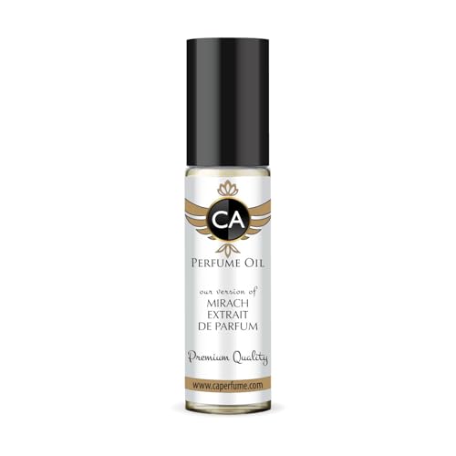 CA Perfume Impression of Mirach Extrait De Parfum Unisex Fragrance Oil Vanilla Scent Long Lasting Perfumes for Women &amp; Men Travel Size TSA Ready Mini Parfum Body Oil Roll-on 0.33 Fl Oz 10ml