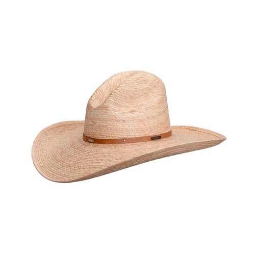Outback Trading Unisex Cassidy Breathable Wire Brim UPF-40 Protection Natural Straw Casual Western Hat w/Leather Sweatband, X-Large