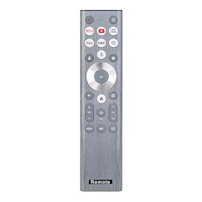 ECONTROLLY ERF6A80 Replace Voice Remote Control Fits for Hisense ERF6A80 Remote for U9N 98UX Series ULED 4K LED TV Class A7 U8 Series TV 65-Inch Class U8 Series Mini-LED Smart TV 65U8N 2024 Model