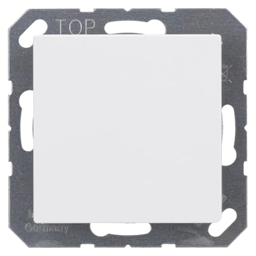 JUNG A594 0WW Blind-Abdeckung (gerastet), Thermoplast, Serie AS/A, alpinweiß