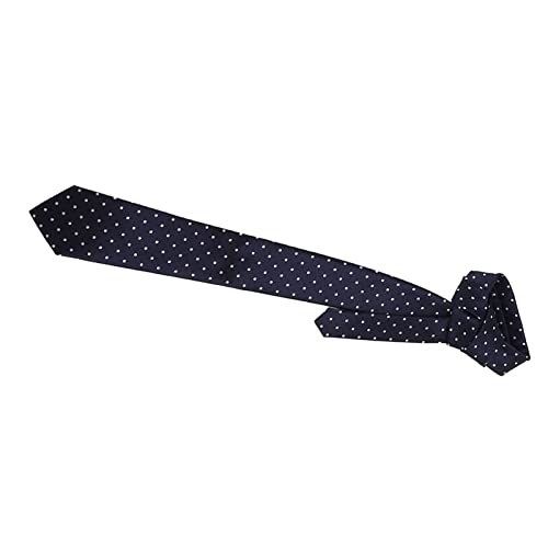 Set de corbatas para hombre, clásico, azul con lunares miniatura 6