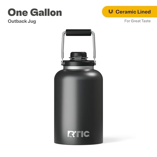 RTIC Gallon Insulated Outback Jug Double Wall, Black Future
