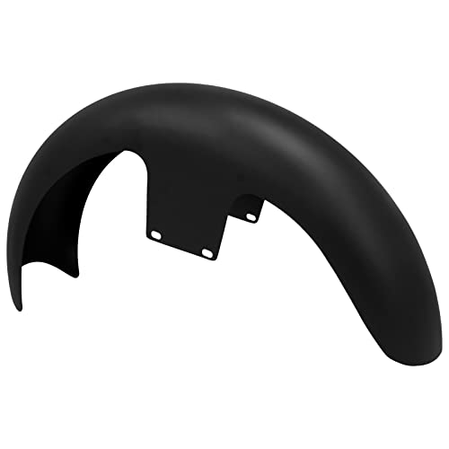 Image of 21-Inch Front Fender Fit for Harley Touring 1996-2023 | Matte Black Front Mudguard for 120 /R19 Tires, Fits Road King, Road Glide, Street Glide, Electra Glide and Custom Baggers