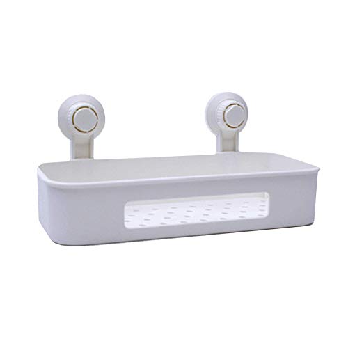 Estante de ducha esquinero para baño, estante de almacenamiento blanco para colgar jabón, champú y gel de ducha, ideal para uso en cocina y baño