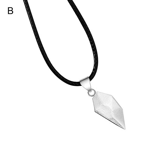 JENPECH Colar com pingente de strass corrente de clavícula, joias unissex fashion design em formato