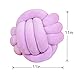 Knot Pillow Ball Round Cushion Pillows, Children Room Decoration Plush Toys Calming Stress Relief Toy (Light Purple,11in/28cm)