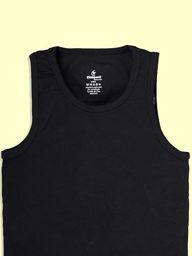 Image of KiddoPanti Boys 100% Cotton Rib Vest Pack of 3
