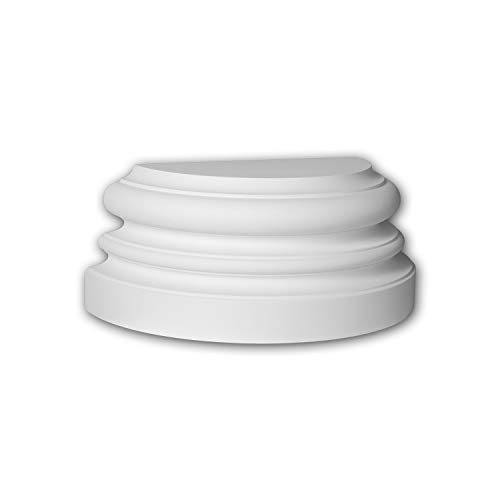 Zócalo de media columna Profhome 417201 en espuma de poliuretano de 41 cm