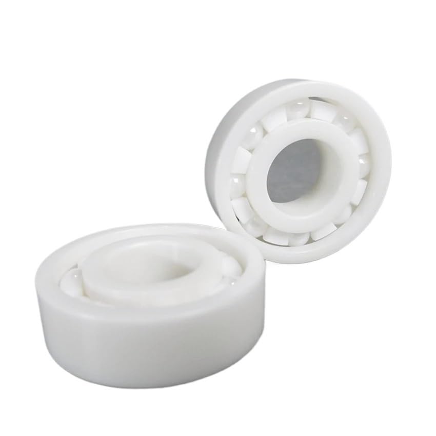 Rodamiento de Bolas, Juego de rodamientos de cerámica Completa de circonio, Serie 6700-6708, jaulas de PTFE, autolubricantes sin Aceite(5pcs,6700 10x15x3)