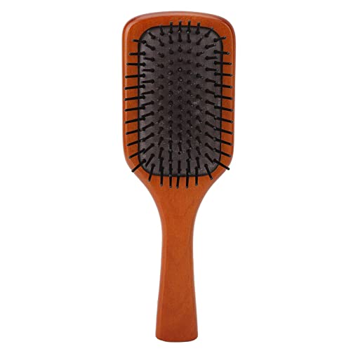 Cepillo de Paleta de Madera, Evita que Se Resbale el Cepillo de Pelo de Paleta Cómodo con Mango para Mujeres