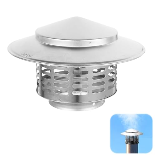 Capuchon de cheminee inox 304 contre infiltration eau de pluie