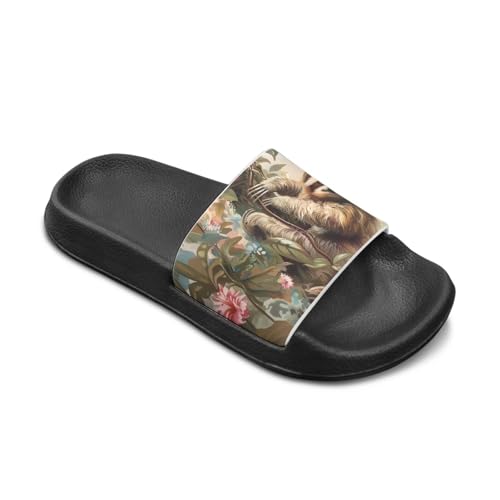 Boys Slide Sandals Summer Slippers Non-Slip & Comfortabe Kids Shower Shoes2