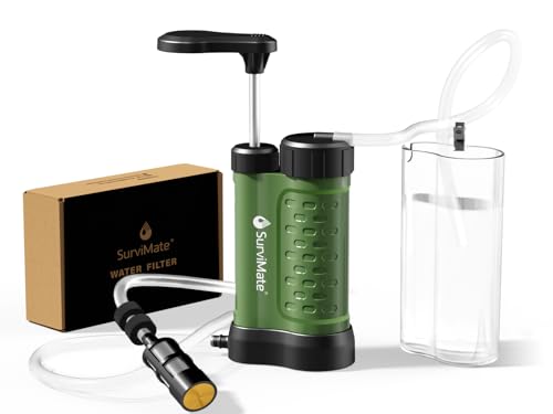 SurviMate 5-Stage Water Purifier Survival Pump