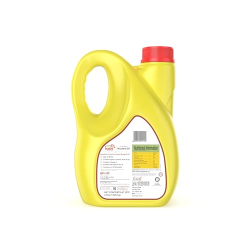 Image of Elephant Brand Hathi Marka Kacchi Ghani Mustard Oil - Ideal for cooking food, pickles, massages Jar (2 Ltr)