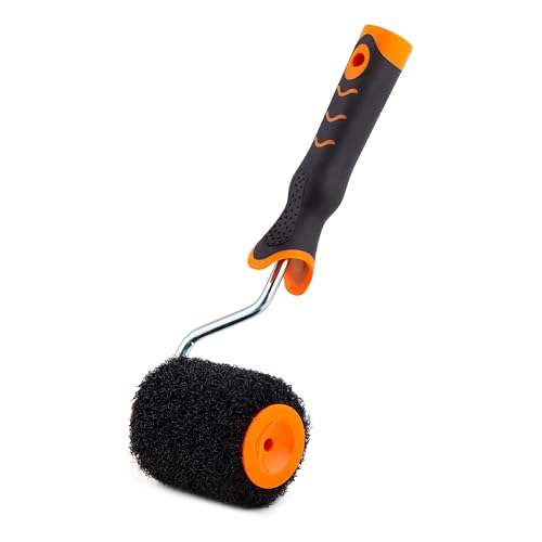 MIVOS Rouleau à enduire 10 cm - Rouleau haut de gamme pour mastic - Rouleau spécial pour mastic - Rouleau à enduire - Rouleau de revêtement - Rouleau à plâtre