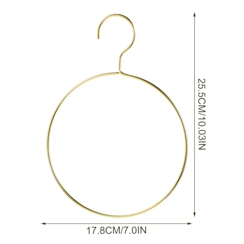 Alipis 4stücke Teiliges Metall Schal-Ring Aufhänger Runder Kleiderbügel Für Schals Krawatten Und Tücher Platzsparender Organizer Für Kleiderschrank Goldfarben