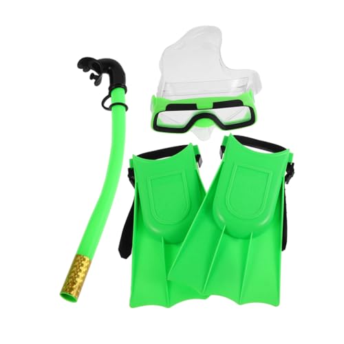 KOMBIUDA 1 Set Snorkeling Gear Set Adjustable Diving Goggles Fins Comfortable Fit for Boys Snorkeling Equipment for Swimming Adventures