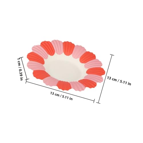 Assiettes en papier jetables légères fleur | Solution 150 pièces pour éviter la vaisselle - 3
