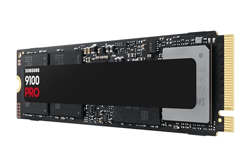 Samsung SSD Interne 9100 Pro, NVMe 2.0 PCIe 5.0x4, Capacité 1To, Vitesse de Lecture jusqu'à 14 800 Mo/s, Les Performances de la Gen5 sur PC et PS5, MZ-VAP1T0BW