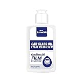Car Glass Oil Film Cleaner, Car Glass Oil Film Remover Cream, Glass Stripper Water Spot Remover, Car Windshield Oil Film Cleaner, Quickly and Easily Melts Ice Frost and Snow Improve Visibility (1pc)