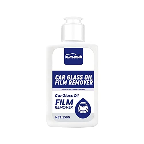 Car Glass Oil Film Cleaner, Car Glass Oil Film Remover Cream, Glass Stripper Water Spot Remover, Car Windshield Oil Film Cleaner, Quickly and Easily Melts Ice Frost and Snow Improve Visibility (1pc)
