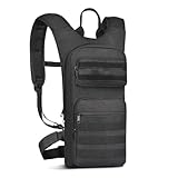 dwxnauixl Mochila de hidratación con tela Oxford impermeable, malla transpirable y múltiples bolsillos para actividades al aire libre y artículos pequeños. Resistente al agua y muy duradera.