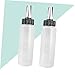 Beaupretty 2PCS Transparent Hairdressing Scale Bottles Leak Portable Applicator for Dyeing Perming Beauty Treatments Squeeze Bottles with Measurement for Salon Home Use