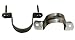Amanaote 201 Stainless Steel 1.4 Inches Diameter Tube Strap Tension Clip PipeClamp(Pack Of 10 Sets)