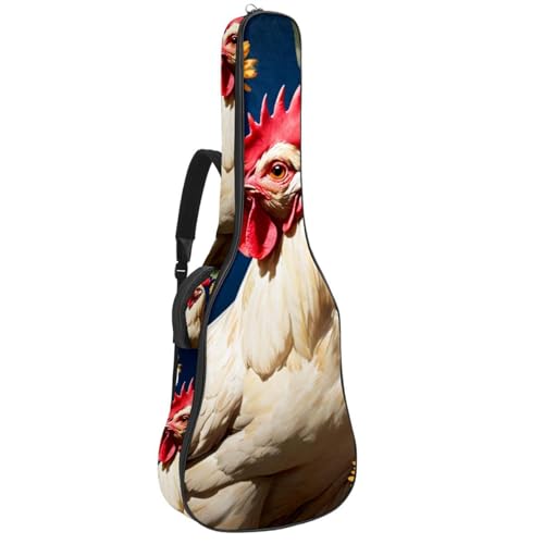 Sac pour guitare étanche 41 pouces étui de guitare acoustique à motifs fleuris