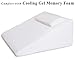InteVision Extra Large Bed Wedge Pillow (33 x 30.5 x 12 inch) and Headrest Pillow in One Package - Helps Relief from Acid Reflux, Post Surgery, Snoring - Egyptian Cotton Cover - 2 inch Memory Foam Top
