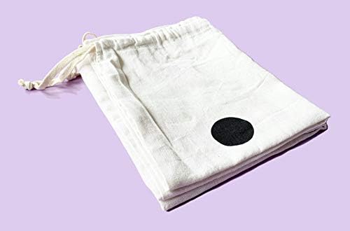 Pack of 2 Large Laundry Bags with String Ziplock (60 x 45cm) - Dual Washable Heavy Duty Drawstring Cotton Bags in Natural Colour - Foldable Potato Sack Storage Bags for Toys Clothes Travel Wash