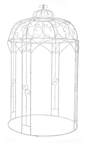 Anderson's White Metal Gazebo, 8.5 Ft. x 5 Ft., Wedding
