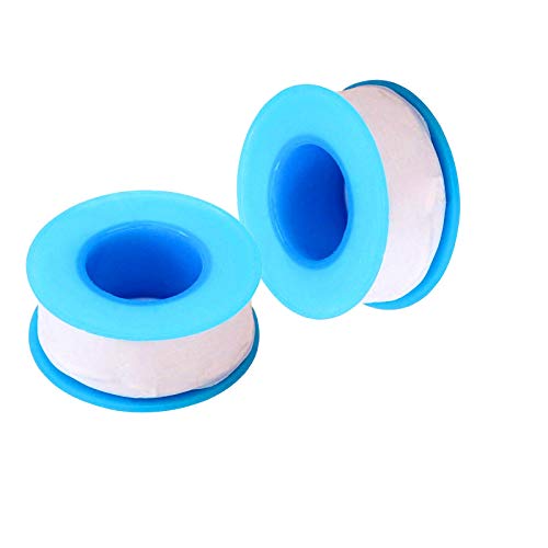 kiniza 2 Rolls PTFE Thread Seal Tapes, Industrial Sealant Tape Teflon Tape for Plumbers Leak Water Pipe Thread (3/4 Inch x 590 Inch)