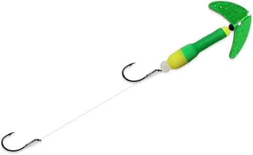 Miniatura 4 de Mack's Lure Wally Pop® Crawler Chartreuse Tigre Negro/Verde Azulado/Amarillo,Chartreuse Tigre Negro/Amarillo/Verde,Chartreuse Tigre Verde/Verde