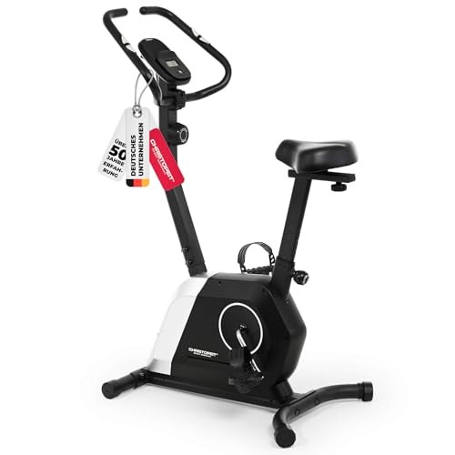 Christopeit Heimtrainer „Activ“ – leises Fitnessbike mit Magnetbremse, 14 Widerstandsstufen, LCD-Display, Pulsmessung & Tablet-Halterung (schwarz)