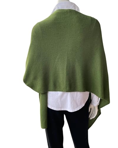 InCashmere 100% Pure Cashmere Women Poncho Sweater - Lightweight Warm Knitted Shawl Wrap - All Year Round Dress Topper Gift4