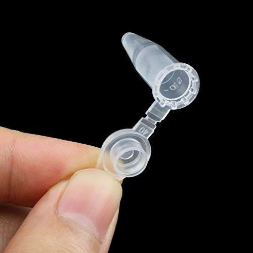 Tegg CGPMVT-0.5ML-200 Centrifuge Tubes 200Pcs 0.5 Ml Clear Graduated Polypropylene Microcentrifuge Vials Tubes thumb #2