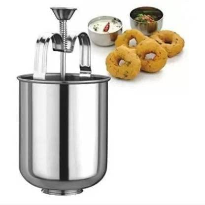 Stainless Steel Medu vada Machine, Mendu Vada Maker for Perfectly Shaped & Crispy Uddina Vade, Medhu vada, Uddi vada, Minapa garelu, Uzhunnu vada, Urad vada, Hygienic