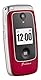 Doro Primo 418 by GSM Großtasten Mobiltelefon mit froßem Farbdisplay, Fallsensor, Taschenlampe, FM-Radio, Kalender, inkl. Tischladestation, rot, 360029