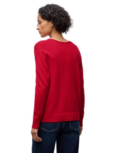 Street One Kuscheliger V-Neck Pullover Racing red 38 – Ansicht 2
