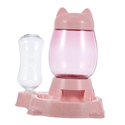HYTROVE 自動給水器 猫耳デザイン ペット用大容量ウォーターディスペンサー 滑らか表面 転倒防止 猫犬兼用 室内装飾にも適した飲水器 ピン