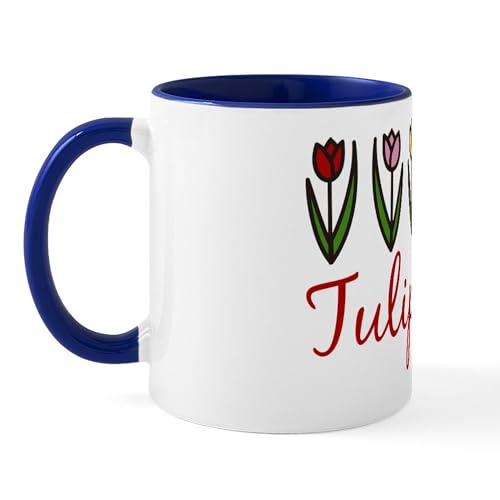 Taza de cerámica 11 oz estilo Tulip Festival miniatura 2