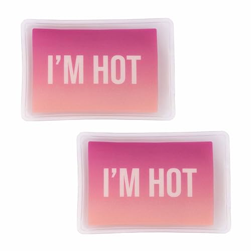 Fisura – Scaldamani originale “I’m hot”. Mini scaldamani in gel da tasca, riutilizzabile. Per avventure all'aria aperta o giornate fredde. Pratico e originale accessorio. 2 unità.