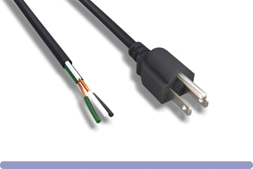 Câble pigtail NEMA 5-15P 14 AWG cordon pour atelier et machine